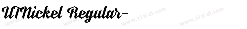 UTNickel Regular字体转换